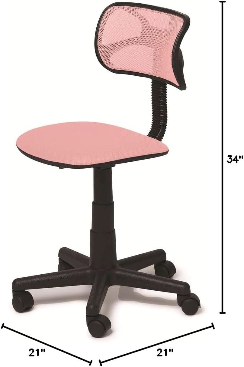 Blush Adjustable Swivel Mesh Desk Chair For Office