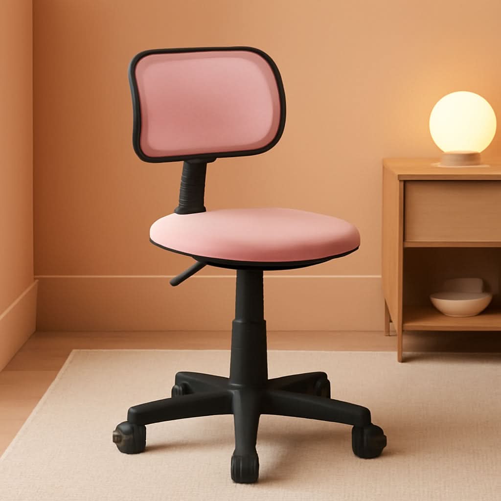 Blush Adjustable Swivel Mesh Desk Chair For Office