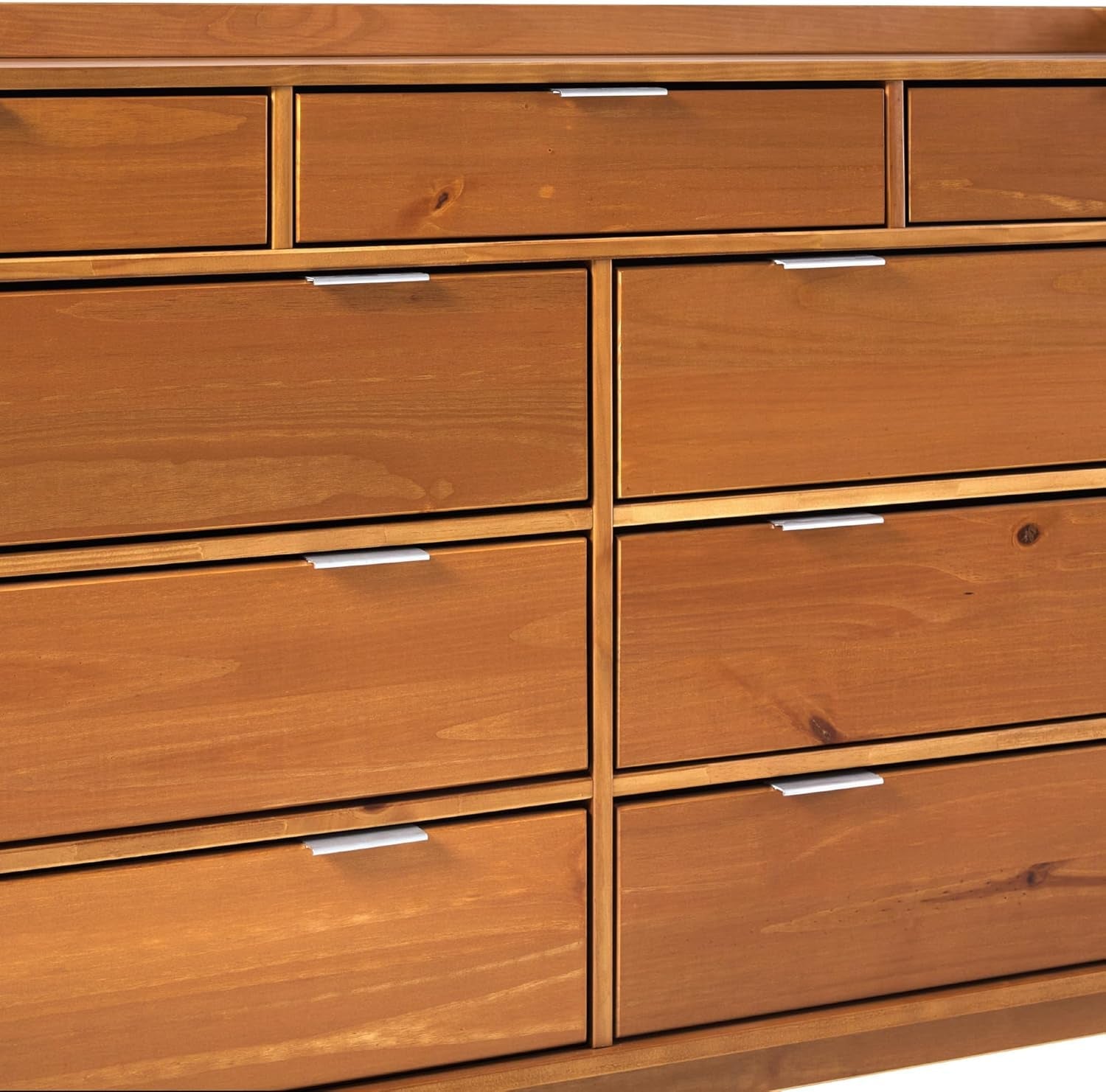 Blythe Nine Drawer Tray Top Dresser 60 Inch Caramel