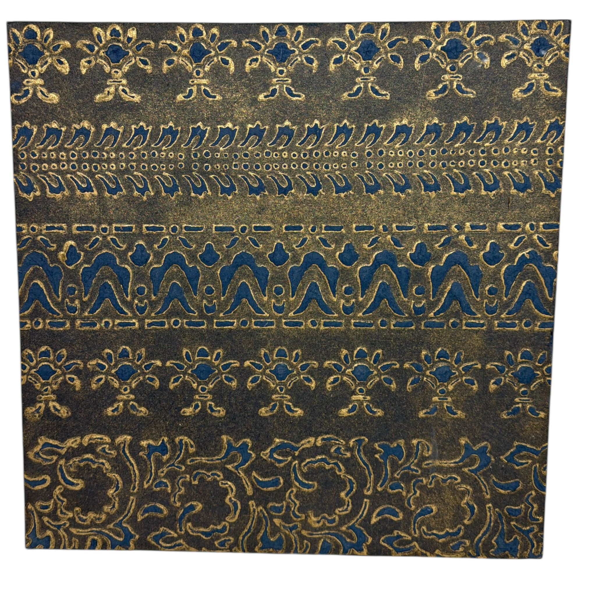 Bohemian Damask Pressed Paper Wall Art