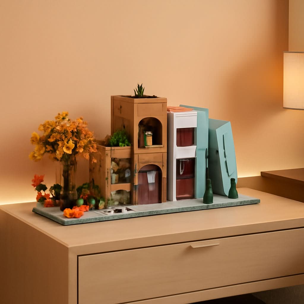 Bookend Magic House Building Kit 1488Pcs Organizer