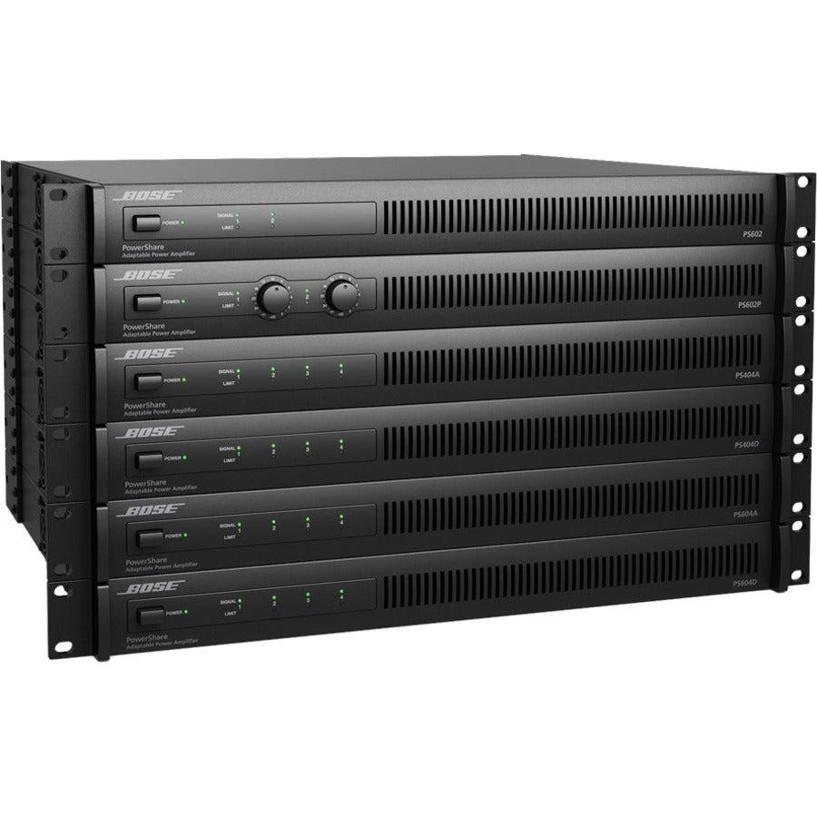 Bose Professional PowerShare PS604D Amplifier - 600 W RMS - 4 Channel - Black
