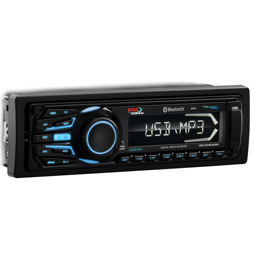 Boss Audio MR1308UABK Bluetooth&reg; - Fully Marinized MP3-Compatible Digital Media