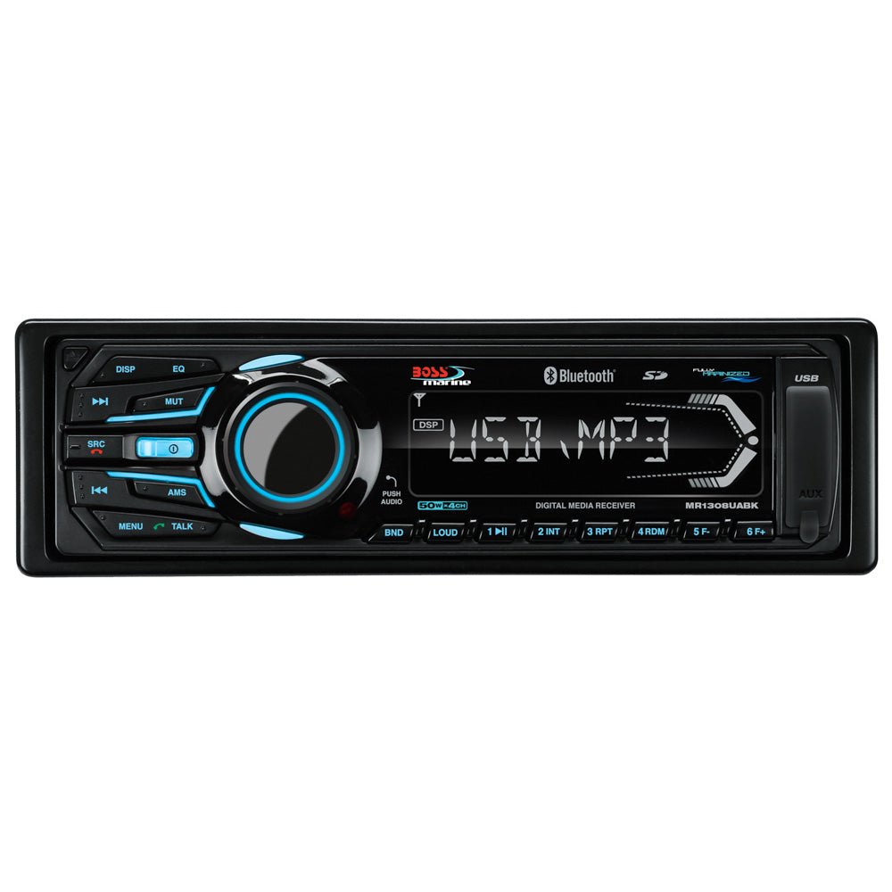 Boss Audio MR1308UABK Bluetooth&reg; - Fully Marinized MP3-Compatible Digital Media