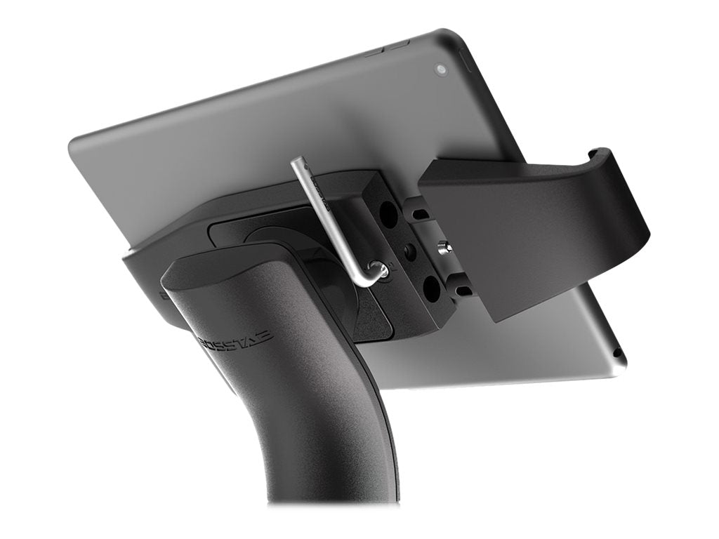 BossTab Edge Evo - Stand - for tablet - lockable - metal - black - screen size: 10.2 - free-standing - for Apple