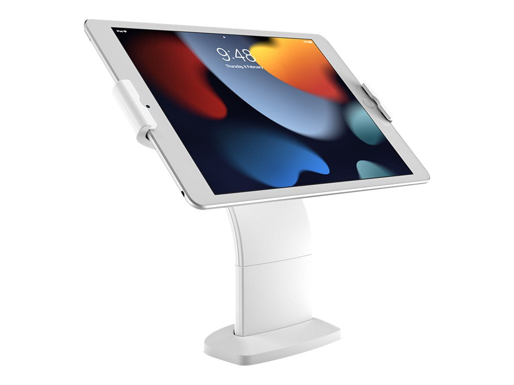 BossTab Edge Evo - Stand - screw mount - for tablet - lockable - metal - white - screen size: 10.2 - surface mountable -