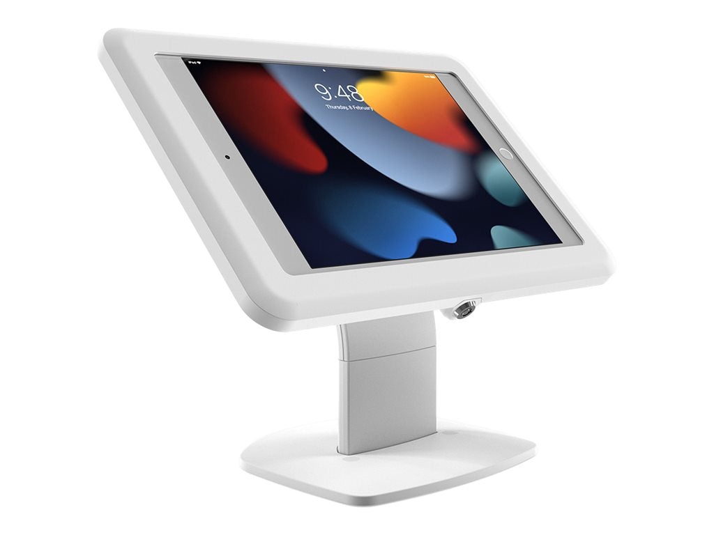 BossTab Elite Evo - Stand - free-standing - for tablet - lockable - white - screen size: 10.4 - desktop