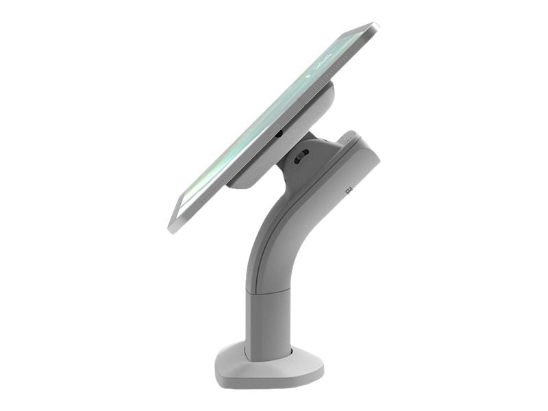 BossTab Touch Evo - Stand - screw mount - for tablet - metal - white - desk-mountable