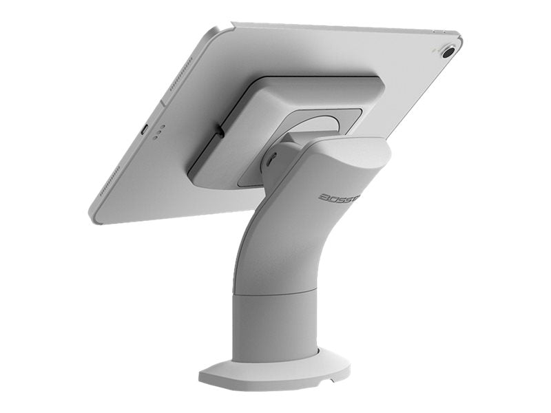 BossTab Touch Evo - Stand - screw mount - for tablet - metal - white - desk-mountable