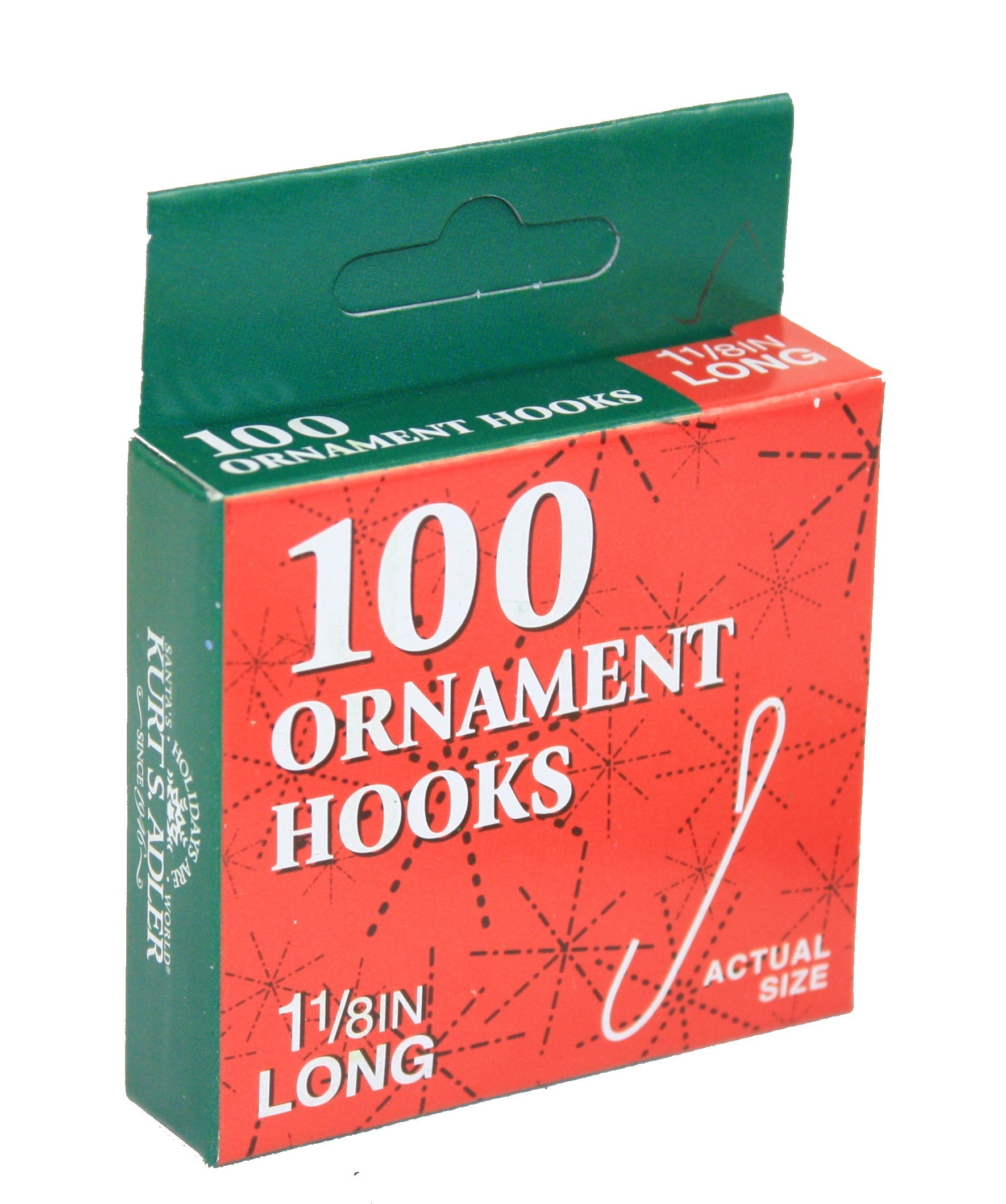 Box of 100 Metal Ornament Hooks