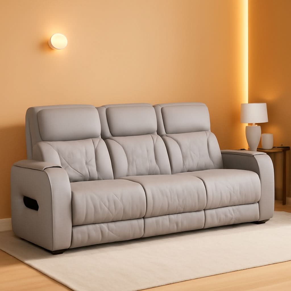 Boyington Leather Match Power Reclining Sofa USB Ports