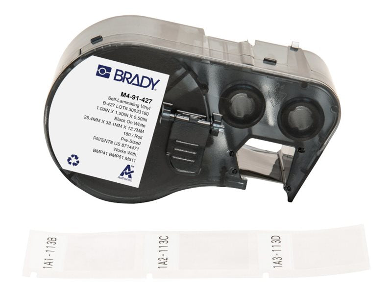 Brady M4-91-427 Self-Laminating Vinyl Cable Labels