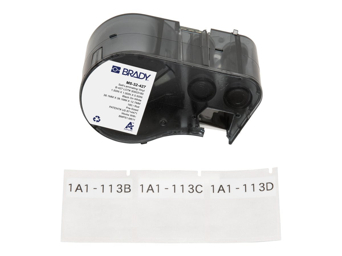 Brady M5-32-427 Self Laminating Vinyl Wrap Around Labels