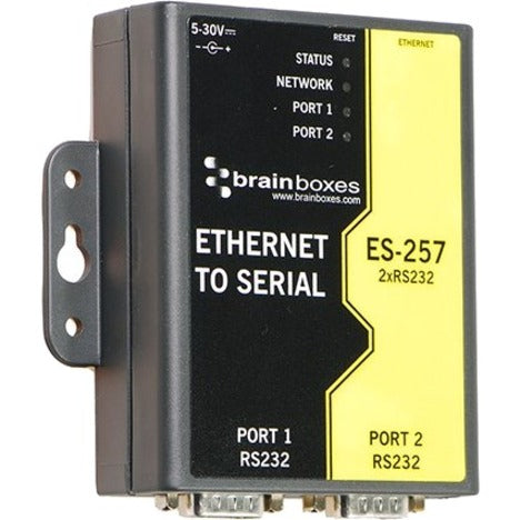 Brainboxes 2 Port RS232 Ethernet to Serial Adapter ES-257