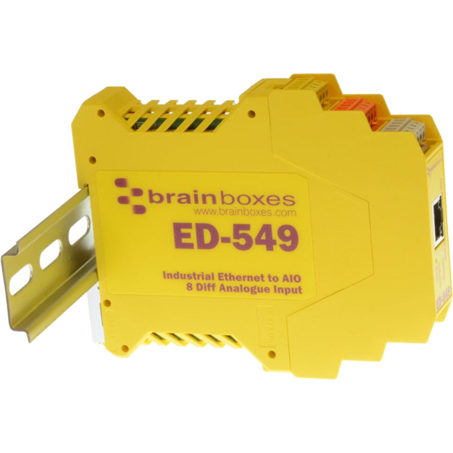 Brainboxes - Ethernet to 8 Analogue Inputs + RS485 Gateway ED-549