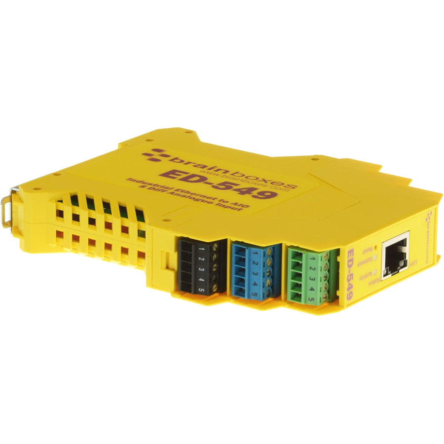 Brainboxes - Ethernet to 8 Analogue Inputs + RS485 Gateway ED-549