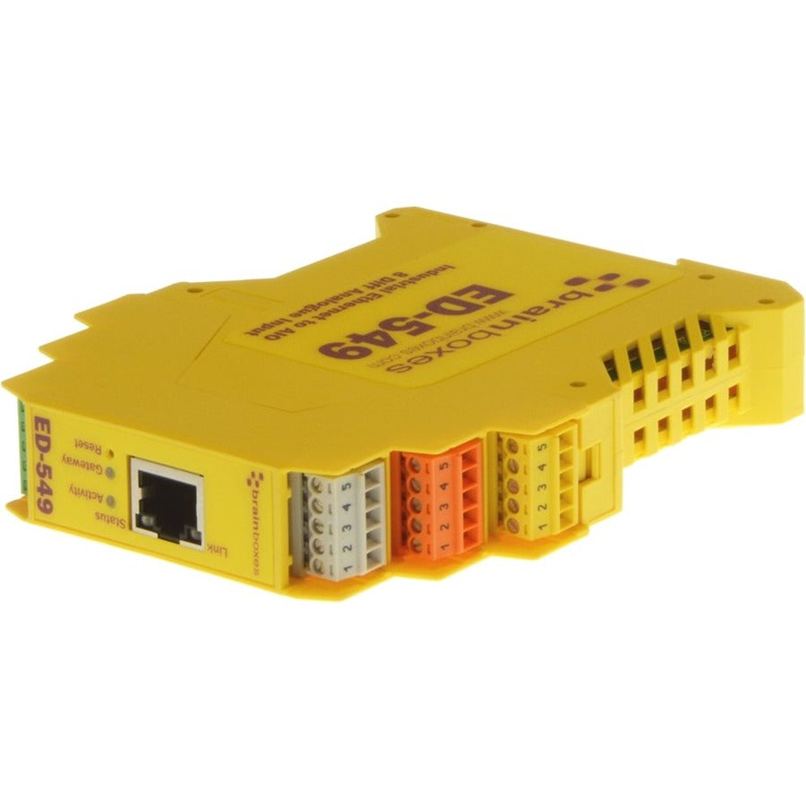 Brainboxes - Ethernet to 8 Analogue Inputs + RS485 Gateway ED-549