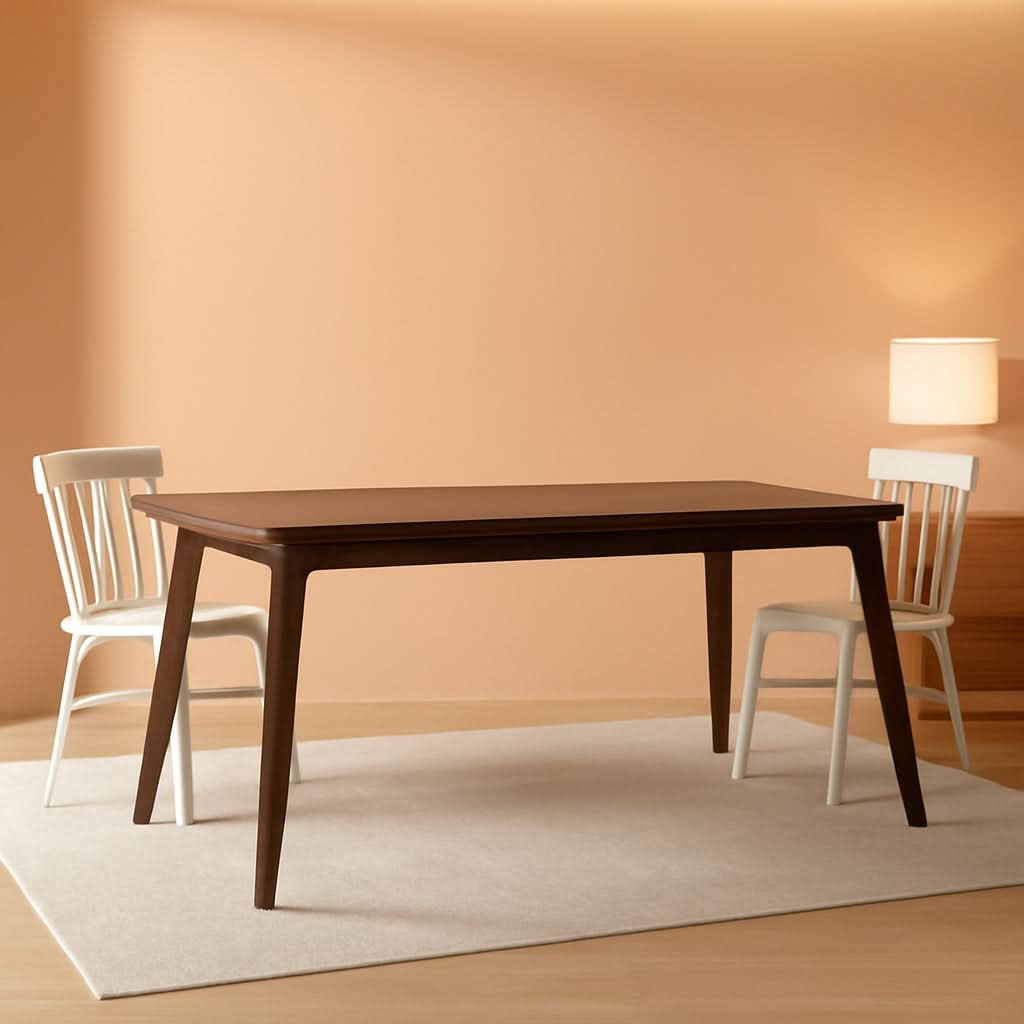 Brayson Walnut Rectangular Dining Table 67 Inch Wide