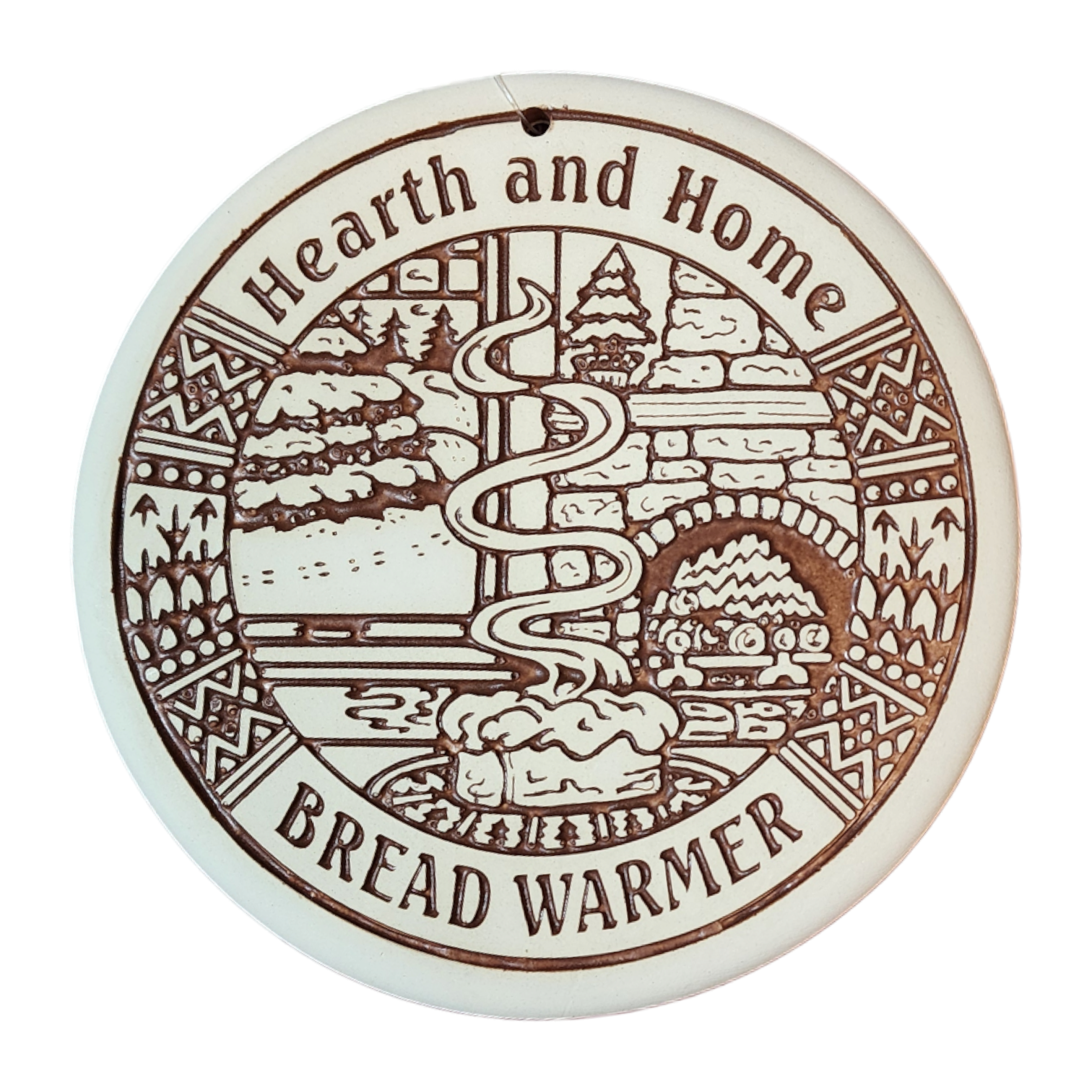 Bread Warmer Ceramic - Winter Hearth Brown