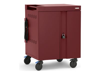 Bretford CUBE Cart Max - Cart (charge only) - for 30 netbooks - lockable - steel - maroon - screen size: up to 18",Bretford CUBE TVCMX30PAC-MA