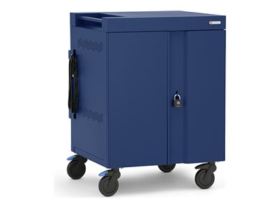 Bretford CUBE Cart Max - Cart (charge only) - for 30 netbooks - lockable - steel - royal blue - screen size: up to 18",Bretford TVCMX30PAC-RB