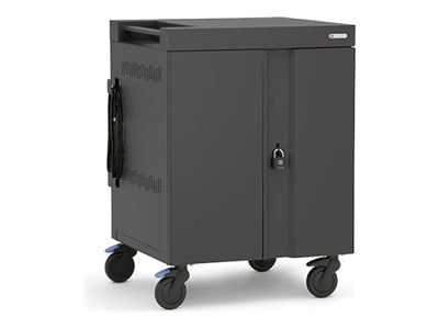 Bretford CUBE Cart Max TVCMX30PAC - Cart (charge only) - for 30 netbooks - lockable - steel - charcoal - screen size: up to 18",Bretford TVCMX30PAC-CK