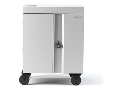 Bretford CUBE Cart Max TVCMX30PAC - Cart (charge only) - for 30 netbooks - lockable - steel - metallic champagne - screen size: TVCMX30PAC-CH