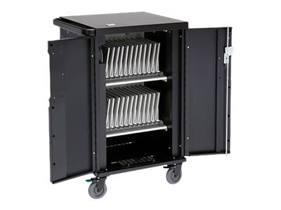 Bretford CoreX TCOREX36B - With rear doors - cart (charge only) - for 36 tablets / notebooks - lockable - topaz - screen size: TCOREX36B-TZ