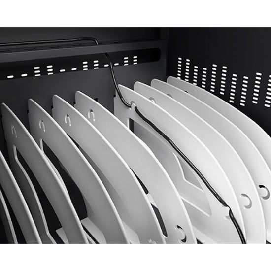 Bretford Cube Cart Portable Device Management Cart Blue