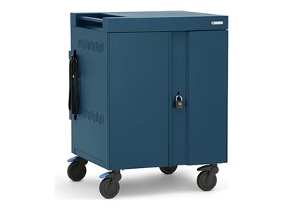 Bretford Cube - Cart (charge only) - for 30 notebooks - lockable - steel - topaz blue - screen size: up to 18",Bretford Cube TVCMX30PAC-TZ