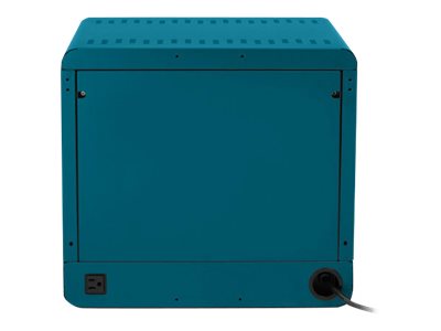 Bretford Cube Micro Station Pre-Wired TVS10USBC - Cabinet unit - for 10 notebooks/tablets - lockable - welded steel - pacific TVS10USBC-PA