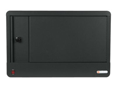 Bretford Cube Micro Station Pre-Wired TVS16USBC - Cabinet unit - for 16 devices - lockable - welded steel - charcoal - screen TVS16USBC-CK