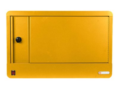 Bretford Cube Micro Station TVS16PAC - Cabinet unit - for 16 tablets / notebooks - lockable - steel - mustard - screen size: TVS16PAC-MUS