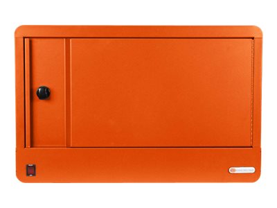 Bretford Cube Micro Station TVS16PAC - Cabinet unit - for 16 tablets / notebooks - lockable - steel - tangerine - screen size: TVS16PAC-TAG