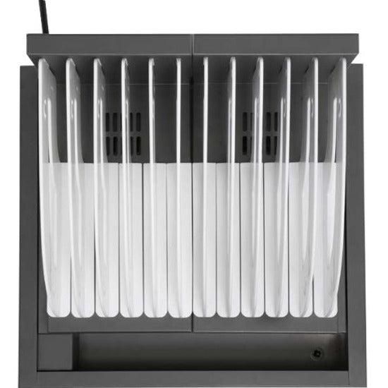 Bretford Cube Micro Tray Portable Device Management Cart Charcoal