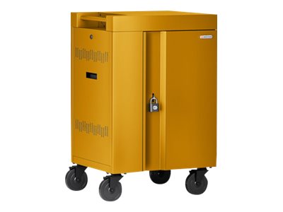 Bretford Cube Mini TVCM24USBC - Cart (charge only) - pre-wired - for 24 tablets / notebooks - lockable - steel - mustard - screen TVCM24USBC-MUS
