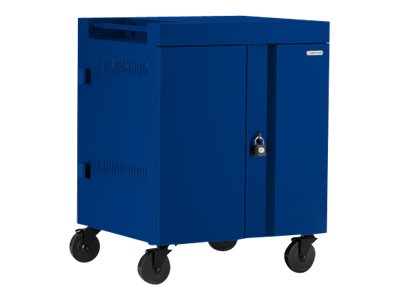 Bretford Cube TVC16PAC - 270 degree doors - cart (charge only) - for 16 netbooks/tablets - lockable - steel - royal blue - screen TVC16PAC-270RB