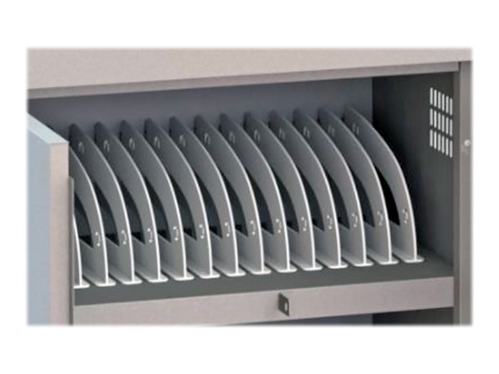 Bretford Cube TVC16USBC - Cart (charge only) - pre-wired - for 16 netbooks/tablets - lockable - welded steel - platinum TVC16USBC-PM
