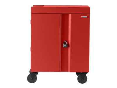 Bretford Cube TVC16USBC - Cart (charge only) - pre-wired - for 16 netbooks/tablets - lockable - welded steel - red TVC16USBC-RED