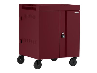 Bretford Cube TVC32PAC - Cart (charge only) - for 32 tablets / notebooks - lockable - welded steel - maroon - screen size: up TVC32PAC-MA