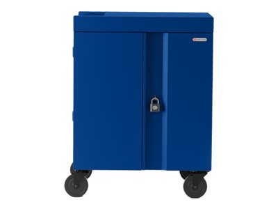 Bretford Cube TVC36USBC - Cart (charge only) - pre-wired - for 36 tablets / notebooks - lockable - welded steel - royal blue TVC36USBC-RB