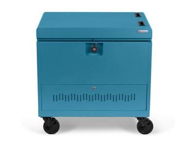 Bretford Cube Toploader TVTL30CAD - Cart (charge only) - for 30 tablets / notebooks - with caddies - lockable - steel - pacific TVTL30CAD-PA