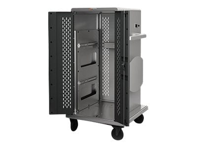 Bretford PowerSync Pro Cart Chassis PSPROCART-PMCK - Cart - for cellular phone / tablet - steel - platinum, charcoal