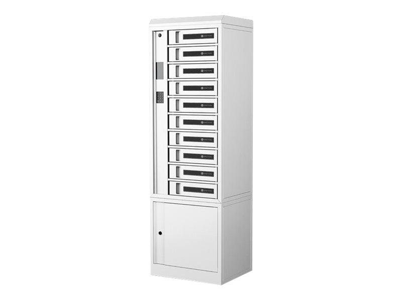 Bretford TechGuard Connect TCLAUS160EF - Cabinet unit (charge only) - for 10 notebooks/tablets/cellular phones - lockable - steel TCLAUS160EF66