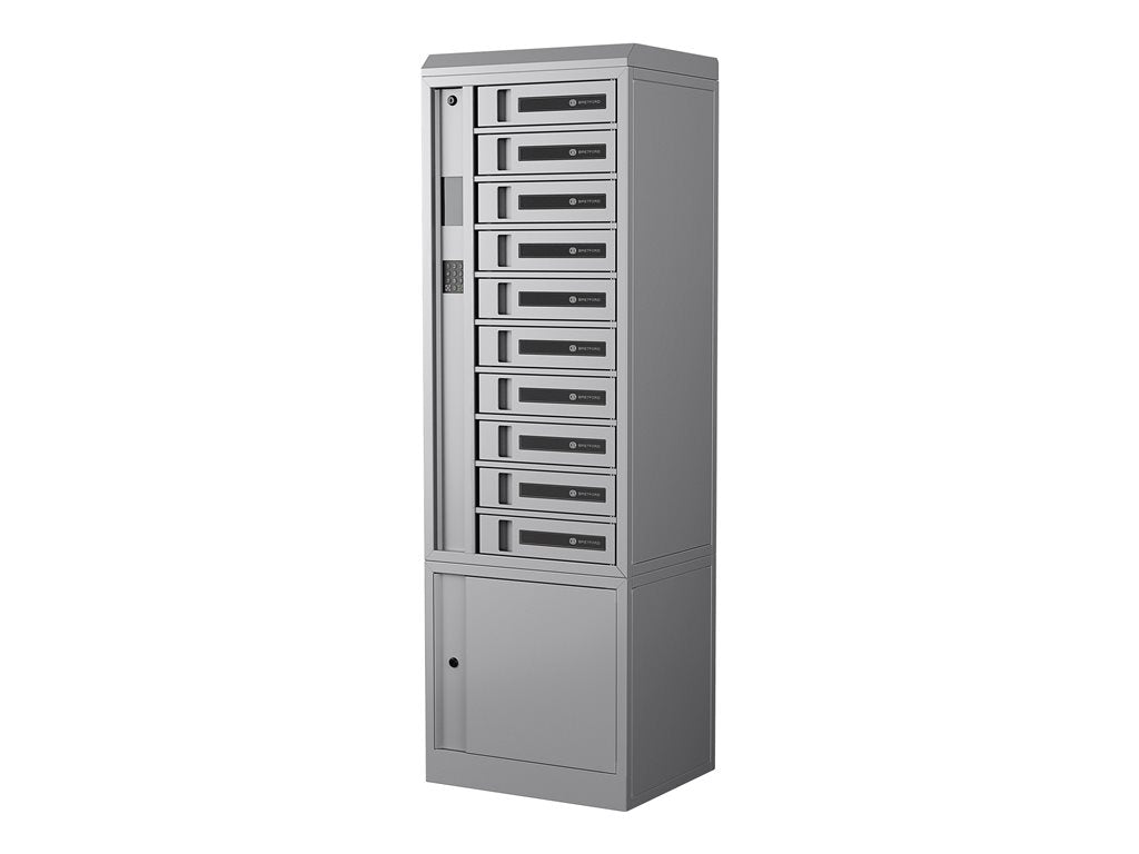Bretford TechGuard Connect TCLAUS170EF - Cabinet unit (charge only) - for 10 notebooks/tablets/cellular phones - lockable - steel TCLAUS170EF77