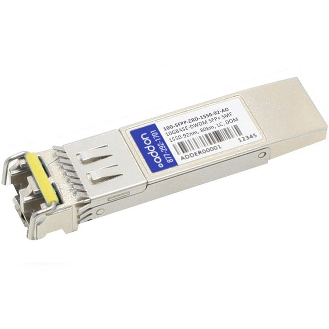 Brocade (Formerly) 10G-SFPP-ZRD-1550-92 Compatible TAA Compliant 10GBase-DWDM 100GHz SFP+ Transceiver (SMF, 1550.92nm, 80km, LC, DOM) 10G-SFPP-ZRD-1550-92-AO