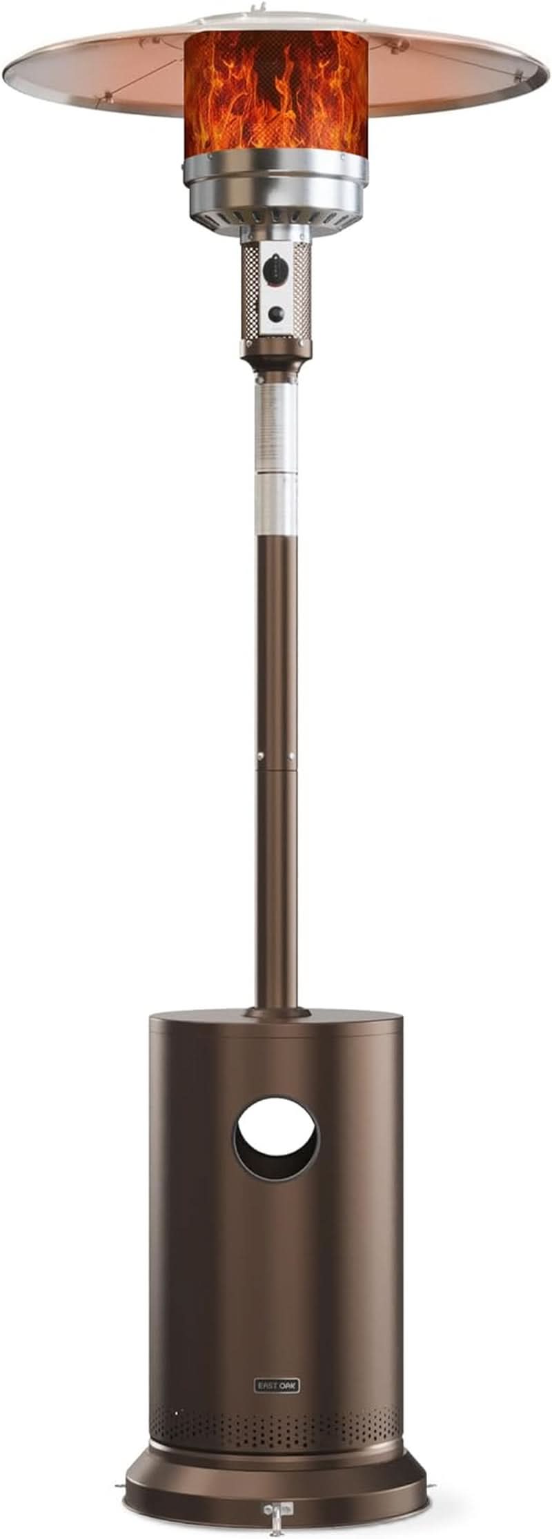 Bronze 48000 BTU Patio Heater With Round Table And Wheels