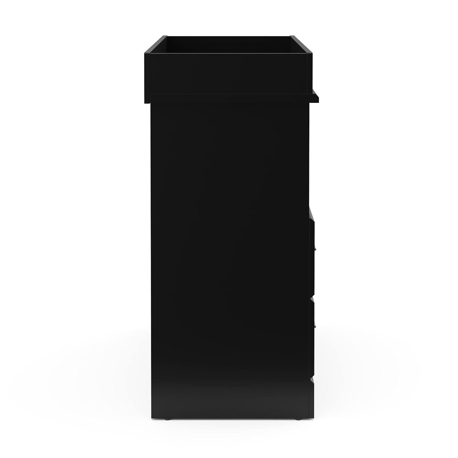 Brookside 2 Drawer Changing Table Dresser Black Topper