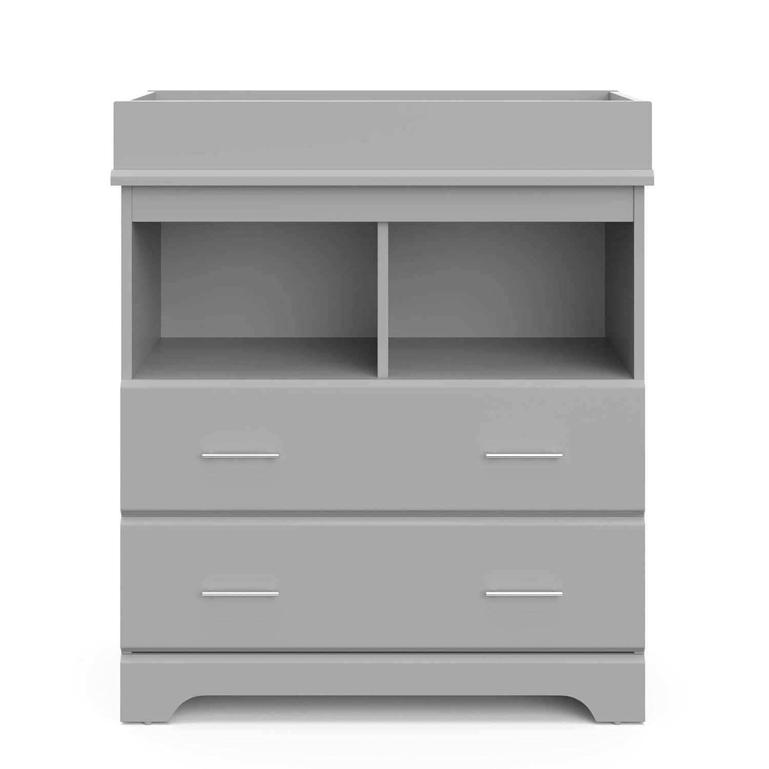 Brookside 2-Drawer Changing Table Dresser Pebble Gray