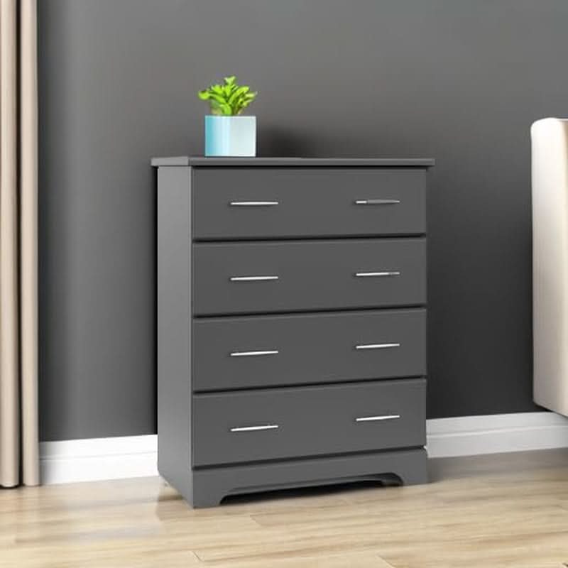 Brookside 4 Drawer Dresser Gray Greenguard Gold Certified